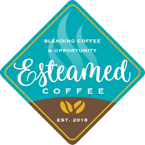 A logo for Esteamed Coffee